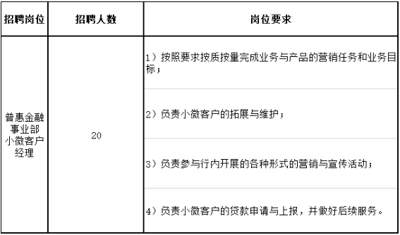 招聘崗位及要求